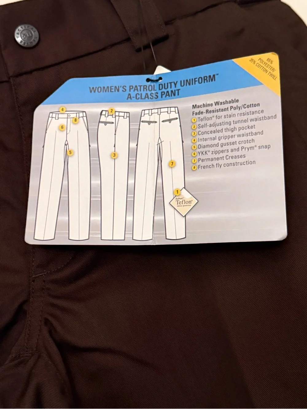 5.11 Tactical Men's Brown Chinos - Straight Fit Tactical Pants